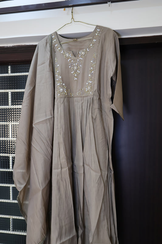 TAUPE ELEGANCE READY TO WEAR SUIT SET