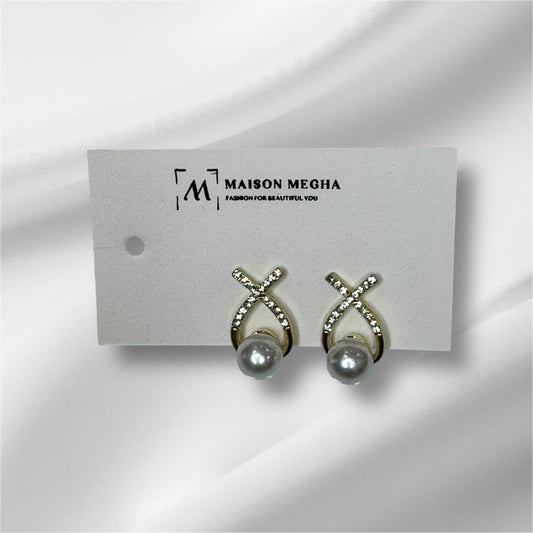 Pearl drop earrings