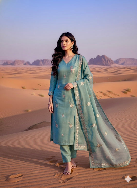 Suit set(unstitched)