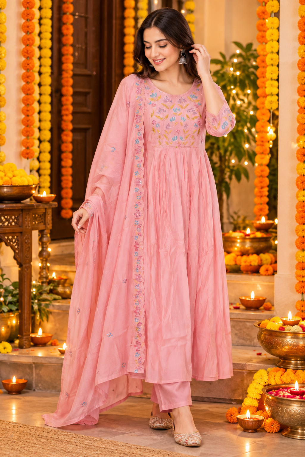 BLUSH BLOOM READY TO WEAR SUIT SET