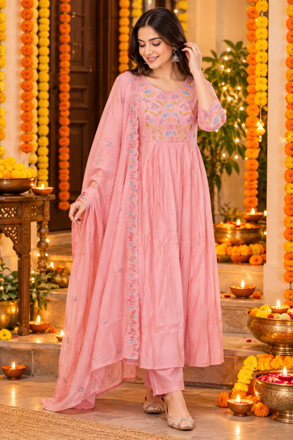 BLUSH BLOOM READY TO WEAR SUIT SET