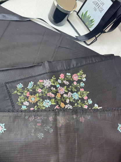 BLACK KOTA 3PC UNSTITCHED SUIT SET