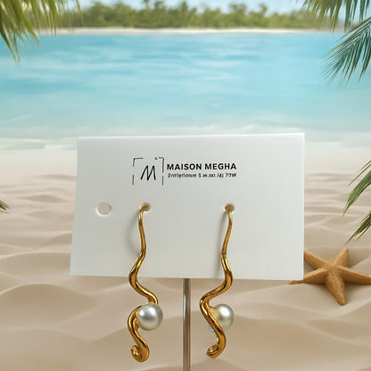 Pearl earrings