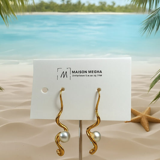 Pearl earrings