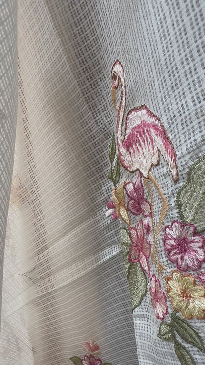 BLOOMING VINES COTTON UNSTITCHED SUIT SET
