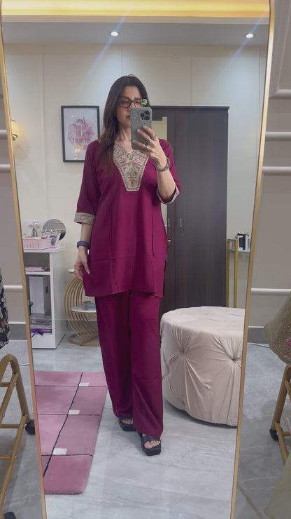 BERRY COTTON CO-ORD SET